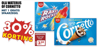 MCD Supermarkt Ola waterijs of cornetto aanbieding