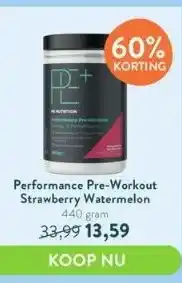 Holland & Barrett Performance pre-workout strawberry watermelon aanbieding