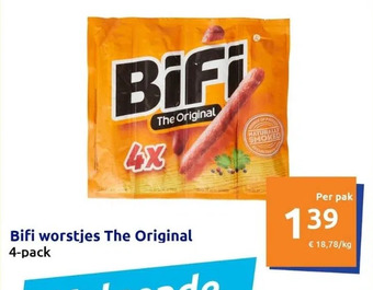 Action Bifi worstjes the original aanbieding