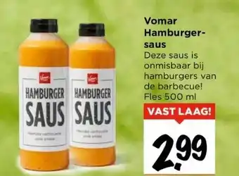 Vomar Voordeelmarkt Vomar hamburger saus aanbieding