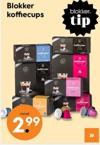 Blokker Blokker koffiecups aanbieding