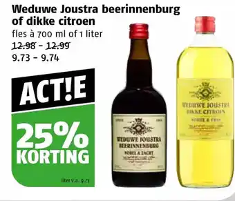 Poiesz Weduwe joustra beerinnenburg of dikke citroen aanbieding