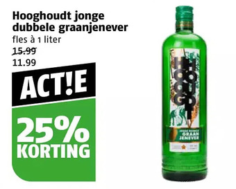 Poiesz Hooghoudt jonge dubbele graanjenever aanbieding