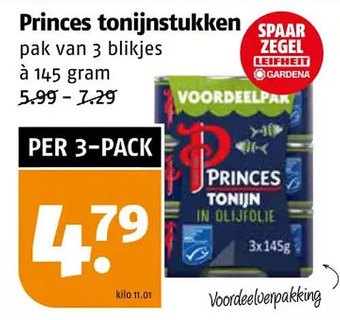 Poiesz Princes tonijnstukken aanbieding