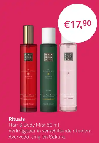 Mooi parfumerie Rituals aanbieding