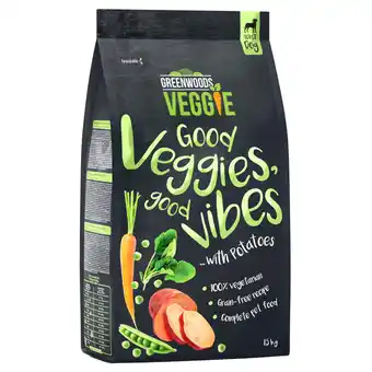 Zooplus 6kg veggie (zoete) aardappel met erwten, wortel en spinazie greenwoods hondenvoer aanbieding