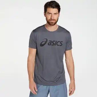 Perry Sport Asics core logo hardloopshirt grijs heren aanbieding