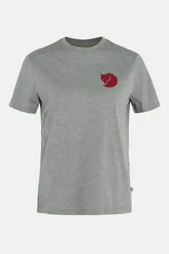 Bever Fjällräven fox boxy logo t-shirt dames grijs aanbieding