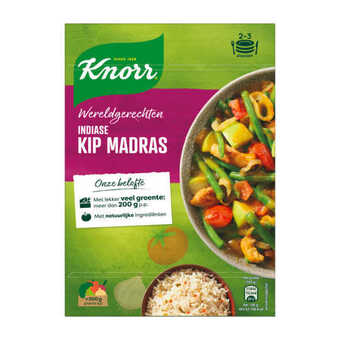 Coop Knorr wereldgerechten indiase kip madras aanbieding