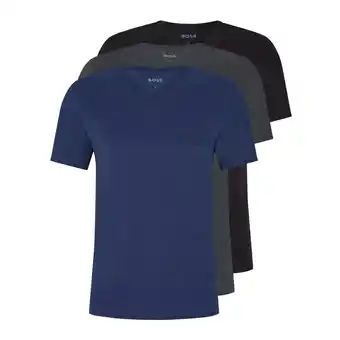 Plutosport Boss classic v-neck t-shirt heren (3-pack) aanbieding