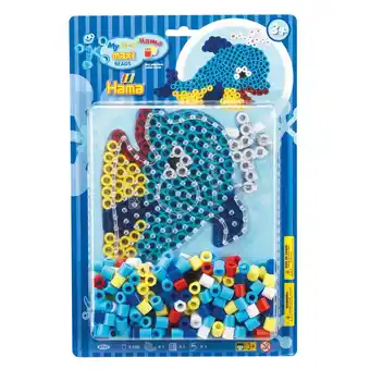 Top1Toys Hama maxi strijkkralen blister pack dolfijn 250 stuks aanbieding