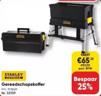 Toolstation STANLEY FATMAX Gereedschapskoffer Inc. trapje Nr. 32109 aanbieding