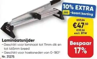 Toolstation Laminaatsnijder aanbieding