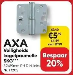 Toolstation Veiligheids kogelpaumelle aanbieding