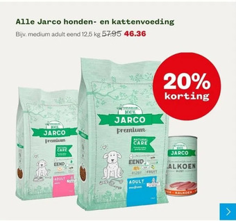 Welkoop Alle jarco honden- en kattenvoeding aanbieding