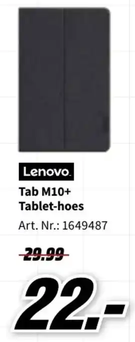 MediaMarkt Lenovo TAB M10+ tablet-hoes aanbieding