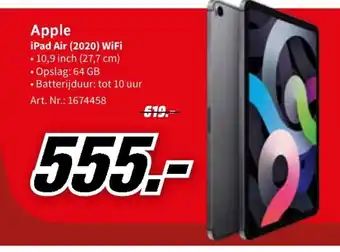 MediaMarkt Apple iPad 2020 10.9" WiFi aanbieding