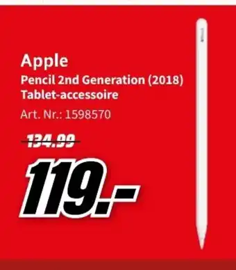 MediaMarkt Apple Pencil 2nd Gen 2018 aanbieding