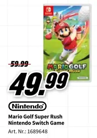 MediaMarkt NintendoSWITCH Game Mario Golf Super Rush aanbieding