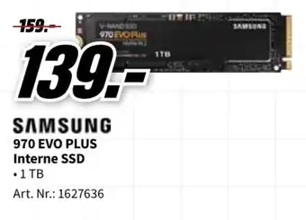 MediaMarkt Samsung 970 EVO PLUS 1TB aanbieding