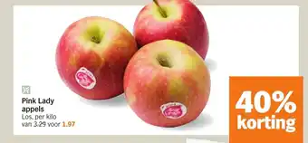 Albert Heijn Pink lady apples 40% korting aanbieding