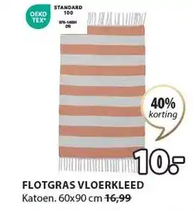 Jysk Flotgras vloerkleed aanbieding