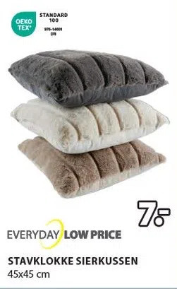 Jysk Stavklokke sierkussen aanbieding