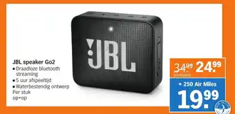 Albert Heijn JBL speaker Go2 aanbieding