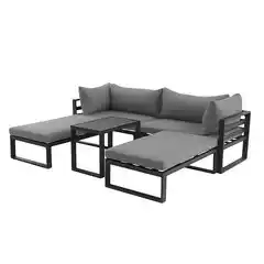 Praxis Creador balkon loungeset modulo grijs aluminium aanbieding