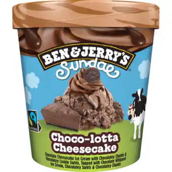 Jumbo Ben & jerry's ijs choco-lotta cheesecake sundae 427ml aanbieding