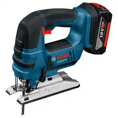 Praxis Bosch professional decoupeerzaag op accu baretool gst 18v aanbieding