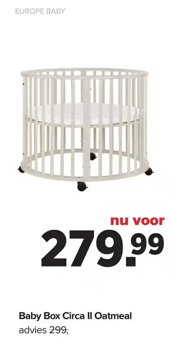 Baby-Dump Baby box circa ii oatmeal aanbieding