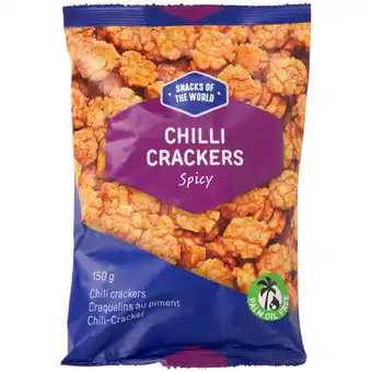 Action Snacks of the world chilli crackers spicy aanbieding