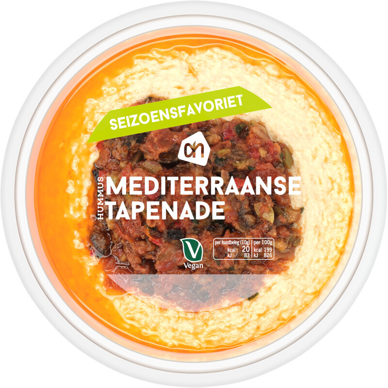 Ah hummus mediterranse tapenade aanbieding bij Albert Heijn