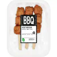 Albert Heijn Ah bbq vegetarische kipspies sweet chili aanbieding