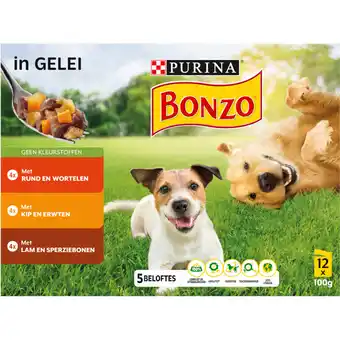 Albert Heijn Bonzo maaltijdzakjes in gelei met rund kip lam aanbieding