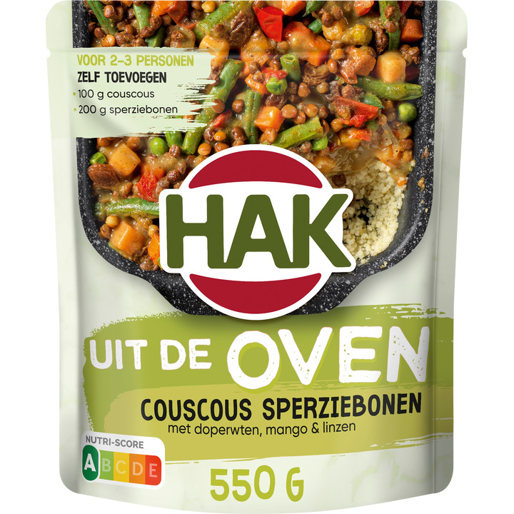 Hak uit de oven couscous sperziebonen 550g aanbieding bij Jumbo