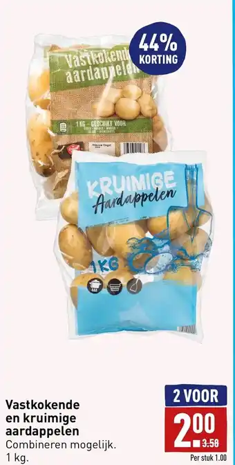 ALDI Vastkokende en kruimige aardappelen aanbieding