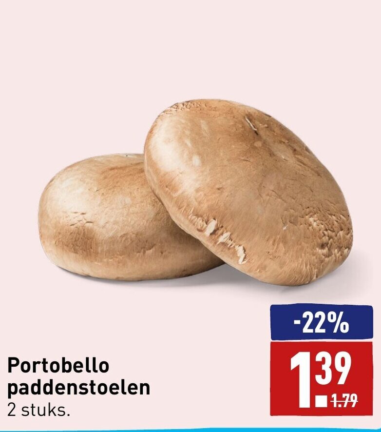 Portobello paddenstoelen 2 stuks. aanbieding bij ALDI