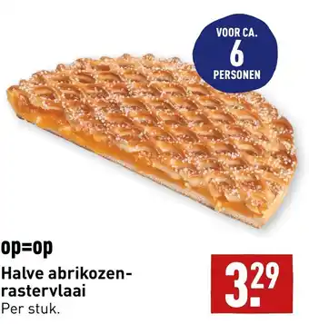 ALDI Halve abrikozen-rastervlaai aanbieding