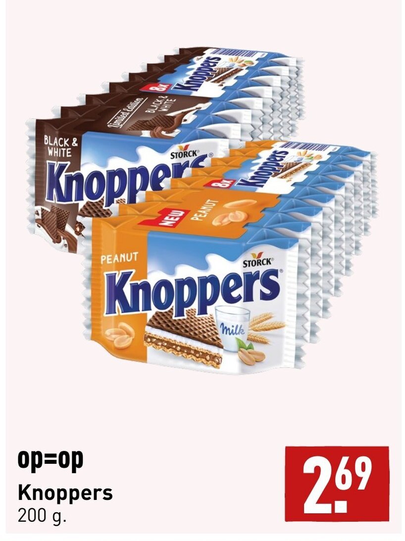 Knoppers 200g aanbieding bij ALDI