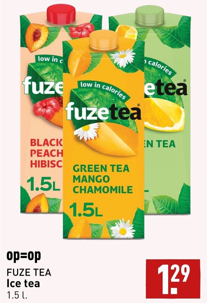 FUZE TEA Ice tea 1.5 l. aanbieding bij ALDI