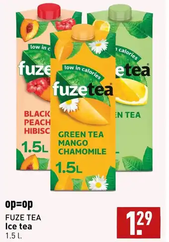 ALDI FUZE TEA Ice tea 1.5 l. aanbieding