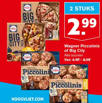 Hoogvliet Wagner Piccolinis of Big City aanbieding