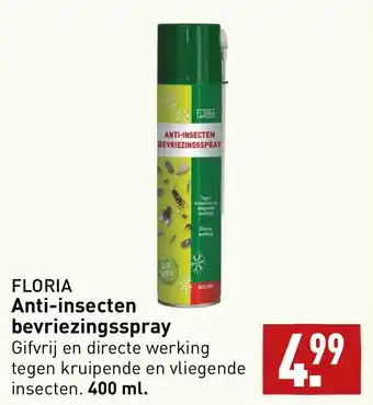 ALDI FLORIA Anti-insecten bevriezingsspray aanbieding