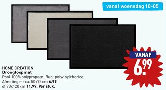 ALDI HOME CREATION Droogloopmat aanbieding