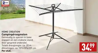 ALDI HOME CREATION Campingdroogmolen aanbieding