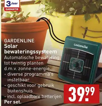 ALDI GARDENLINE Solar bewateringssysteem aanbieding