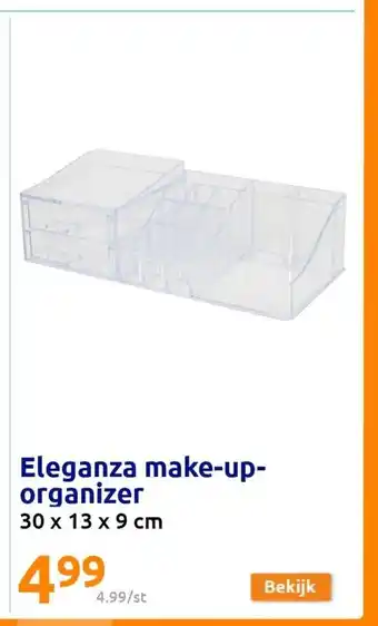 Action Eleganza make-up-organizer 30 x 13 x 9 cm aanbieding