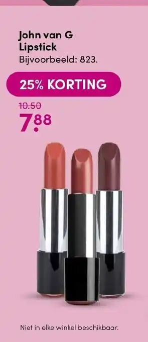 Drogisterij Visser John van G Lipstick Bijvoorbeeld: 823. aanbieding